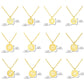 Explosive Jewelry Twelve Constellation Necklace Pisces Round Cake Pendant Clavicle Chain