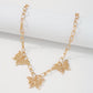 N952 Fashion Butterfly Necklace Women's Niche Metal Retro Necklace Geometric Hollow Single Layer Necklace
