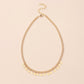 Fashion Round Iron Clavicle Chain Necklace Jewelry