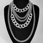 Jewelry simple punk hip-hop mix-and-match item female exaggerated thick chain multi-layer tassel necklace