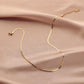 Ins niche light luxury stainless steel gold flat snake chain simple titanium steel snake bone chain temperament collarbone necklace