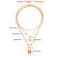 Niche Padlock Metal Exaggerated Ball Clavicle Chain Fashion Octagram Multi-layered Necklace Accessories