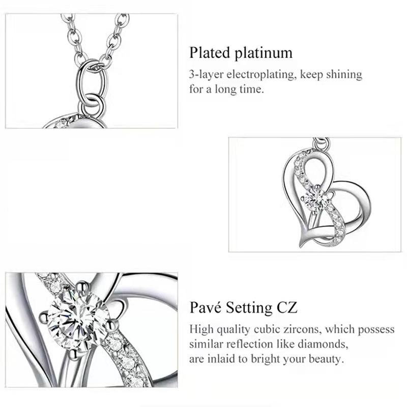 Jewelry Lucky 8 Love Love Pendant Necklace Female Niche Design Fashion Simple Jewelry Accessories