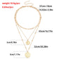 Jewelry trend multi-layer ins coin pendant necklace female niche design sense light luxury necklace