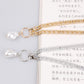 Jewelry baroque special-shaped pearl double buckle dense chain simple ring necklace female clavicle chain