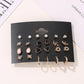 Fashion Set Stud Earrings Simple 12-Piece Stud Earrings Flower Set Earrings
