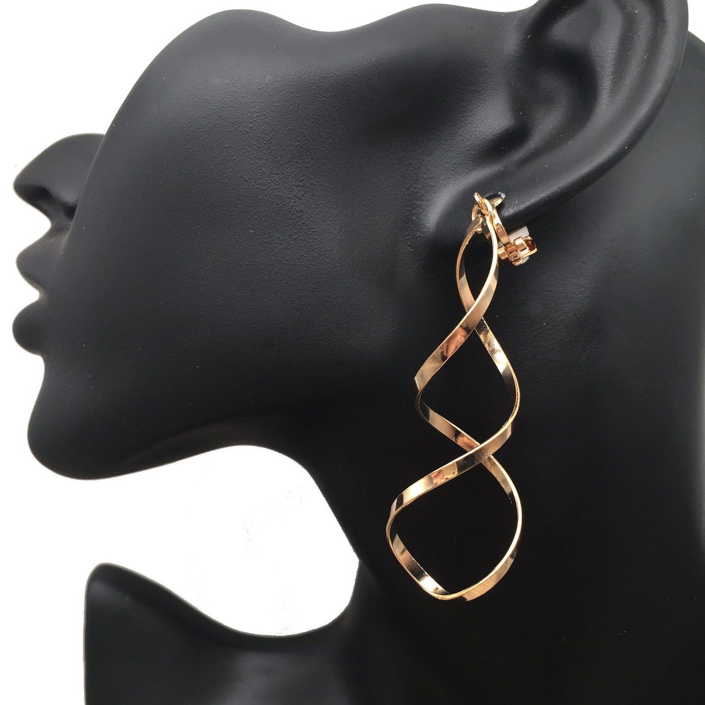 Exaggerated spiral ear clips can be worn with or without pierced ears Promotional gift giveaway