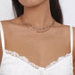 N176 Niche Hip Hop Design Necklace Colorful Resin Eye Personality Necklace Double Stacked Necklace
