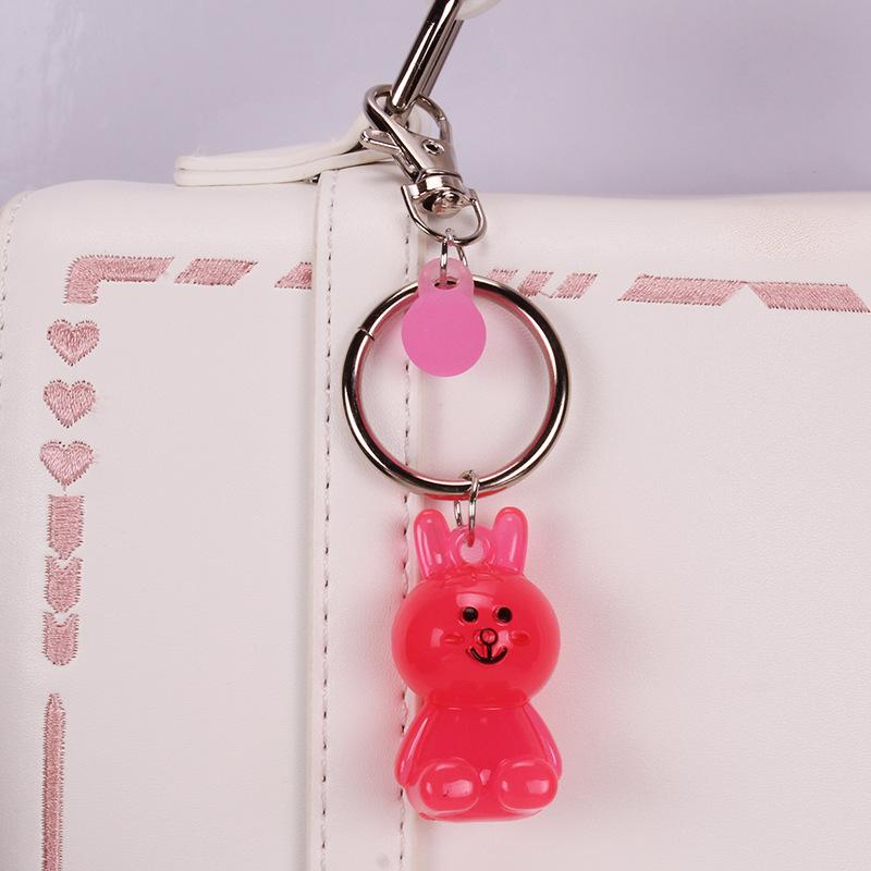 Cute Cartoon Rabbit Bear Keychain Pendant Car Bag Key Ring Small Gift Ornament