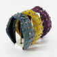 F4689 Jewelry fabric knotted water drop color diamond wide-brimmed headband Mori girl small fresh headband