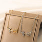 Ins tulip necklace fashion temperament niche design diamond flower pendant clavicle chain girlfriend gift