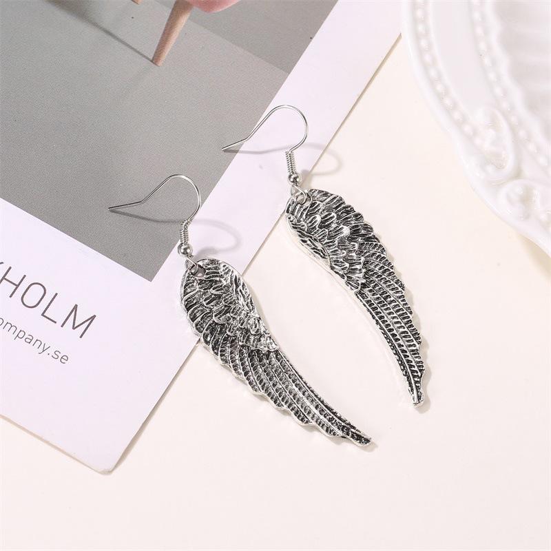 Earrings Temperament Retro Wings Earrings Stud Earrings Female Fashion Angel Wings Trend Earrings