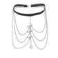 Sexy Butterfly Thigh Chain Elastic Multi Layer Butterfly Long Leg Chain Women Fashion Chain Body Chain