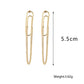 Fashion Geometric Paperclip Earrings Punk Chain Long Earrings Women Accessories