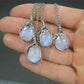Explosive Jewelry Moonstone Necklace Female Pendant Retro Bohemian Leaf Rattan Accessories