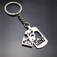 Skull, dollar, rudder, pentagram, leaf, game peripheral, stainless steel key ring, pendant, key chain, direct supply