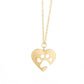 Creative Personality Jewelry Pet Paw Dog Claw Peach Heart Pet Lovers Clavicle Chain