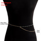 Jewelry punk personality double color crystal metal waist chain decoration female waistchain