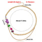 Jewelry double-layer creative multi-element beaded collarbone necklace female ins metal stitching necklace