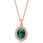 Fashion Women Rhinestone Emerald Gemstone Pendant Necklace Earrings Set Head Jewelry
