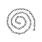 Jewelry Fashion Simple Single Buckle Iron Chain Necklace Men's Hip Hop Flat Pressed Single Chain
