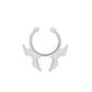 Piercing-free U-shaped horn nose clip fake nose ins fashion geometric bat nose ring puncture jewelry