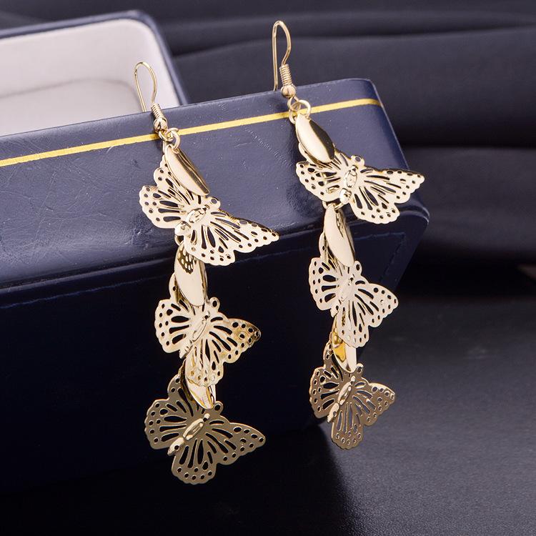 Butterfly String Tassel Earrings Ladies Earrings Jewelry