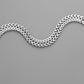 Fashion Men's Flat Snake W-shaped Chain Punk Trend Personality Versatile Simple Silver Necklace