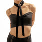 N186 French light luxury elegant retro pendant CCB velvet rhinestone niche cold geometric necklace