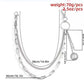 Ins Harajuku street bungee disco cool personality ornaments metal pants chain double waist chain belt accessories tide