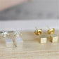 Jewelry Geometric Cube Earrings Female Square Versatile Personality Trend Fashion Pop Earrings