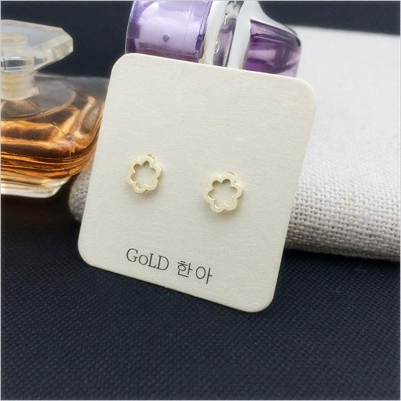 Simple Pattern Shape Stud Earrings Classic Versatile Female Earrings