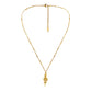 Fashion simple personality small crowd high sense all-match stainless steel golden snake pendant short neck chain necklace female