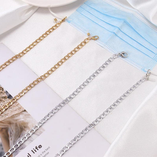 ins fashion metal aluminum chain simple all-match mask chain anti-lost glasses chain