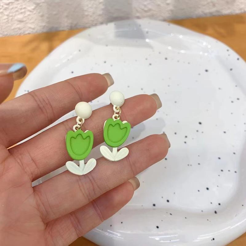 Niche Design Earrings Early Spring Tulip Earrings Temperament Fashion Earrings Earrings Women