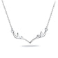 Small Fresh Simple Sweet Little Antler Christmas Necklace Clavicle Chain Cute Female Short Money Ornament