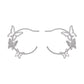 E183 Metal C-shaped Fashion Earrings Three-dimensional Personality Butterfly Earrings Net Red Sweet Cool Earrings