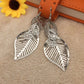 Hollow-out leaves water drop garland earrings temperament ladies earrings night party ball accessories