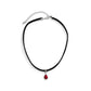 Jewelry personality Halloween flannelette red water drop necklace simple glass pendant clavicle necklace