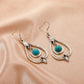 Bohemian turquoise geometric earrings ethnic retro hollow water drop earrings palace women