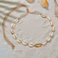 Accessories Shell Necklace Set Gold Alloy Shell Knotted Necklace