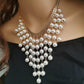 Temperament Fashion Necklace Multilayer Pearl Necklace Tassel Pearl Exaggerated Clavicle Chain Sweater Chain Female