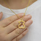 Ins hip-hop soil cool bunny pendant hollow bear pendant stainless steel soil cool girl jumping di necklace