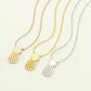 Explosive jewelry hollow pineapple necklace pineapple pendant clavicle chain fruit necklace