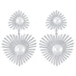 E114 Internet celebrity classic elegant pearl earrings women's metal heart-shaped temperament trendy simple earrings