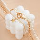 Jewelry Simple Temperament Imitation Pearl Star Pendant Necklace Personality OT Buckle Metal Chain Necklace