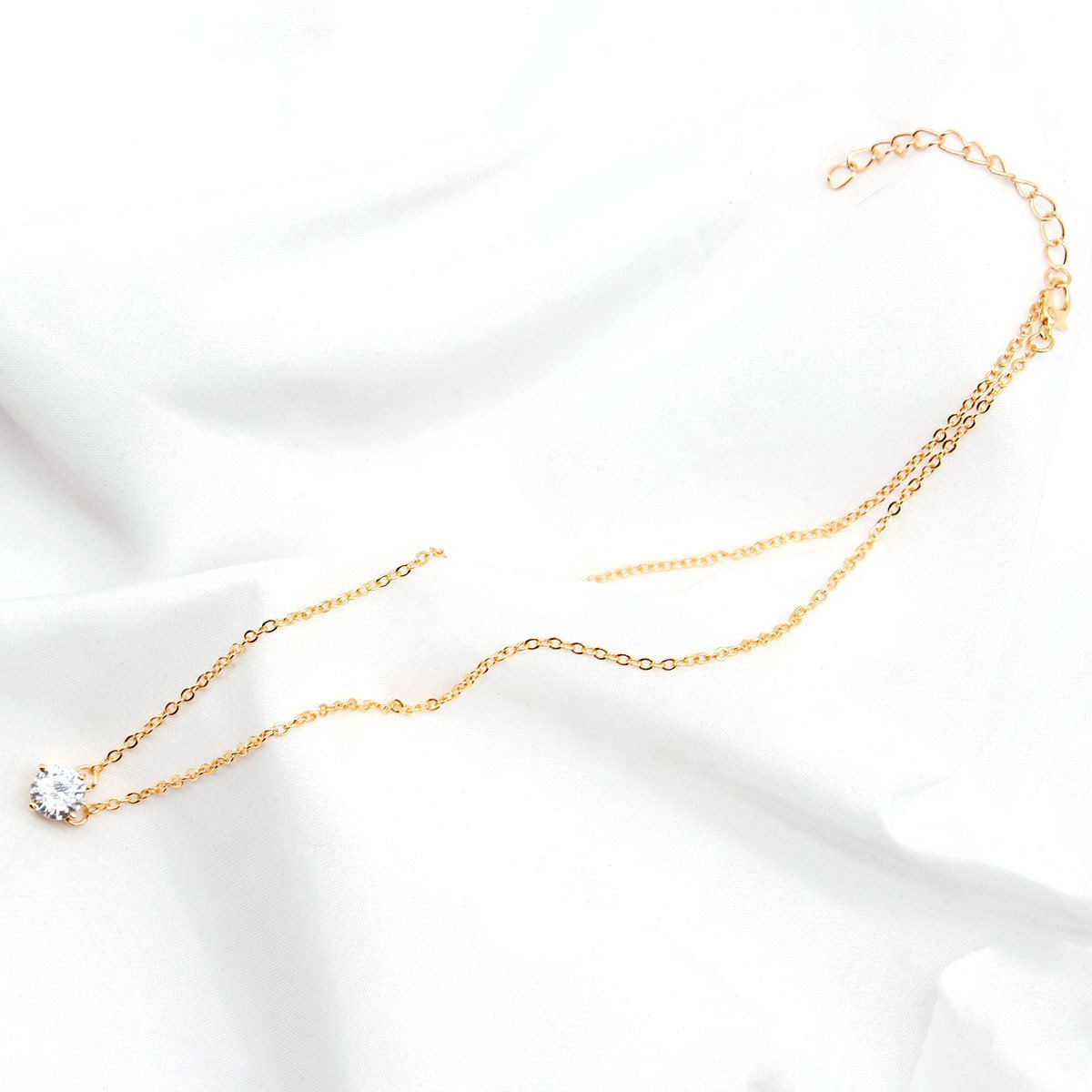 Necklace Fashion Simple Ladies Clothing Accessories Trendy Versatile Zircon Clavicle Chain