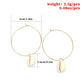 Ear jewelry exaggerated fashion natural shell earrings female personality temperament earrings