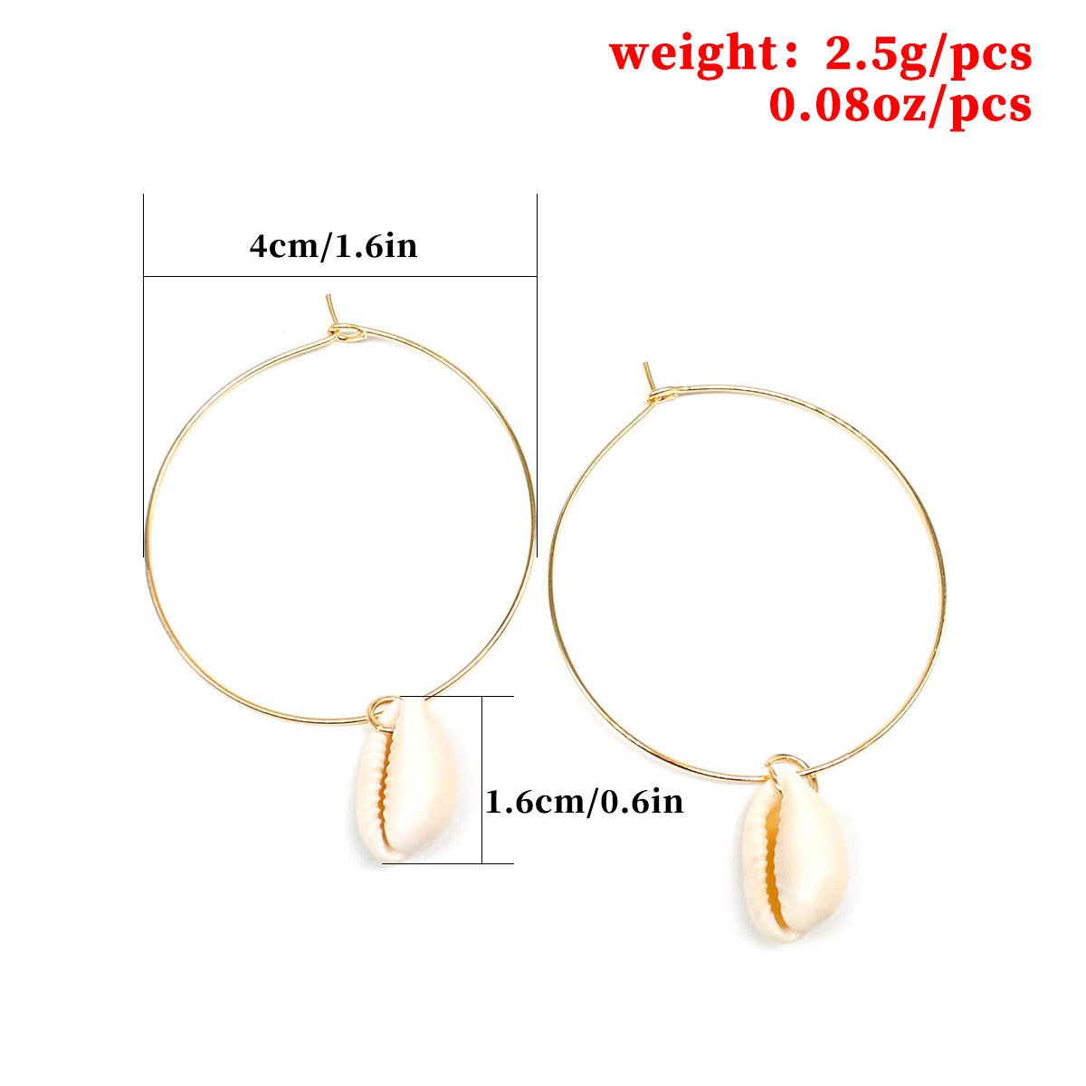 Ear jewelry exaggerated fashion natural shell earrings female personality temperament earrings