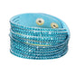 Jewelry Fashion Handmade Diamond Leather Rope Multilayer Bracelet Personality Color Diamond Bracelet